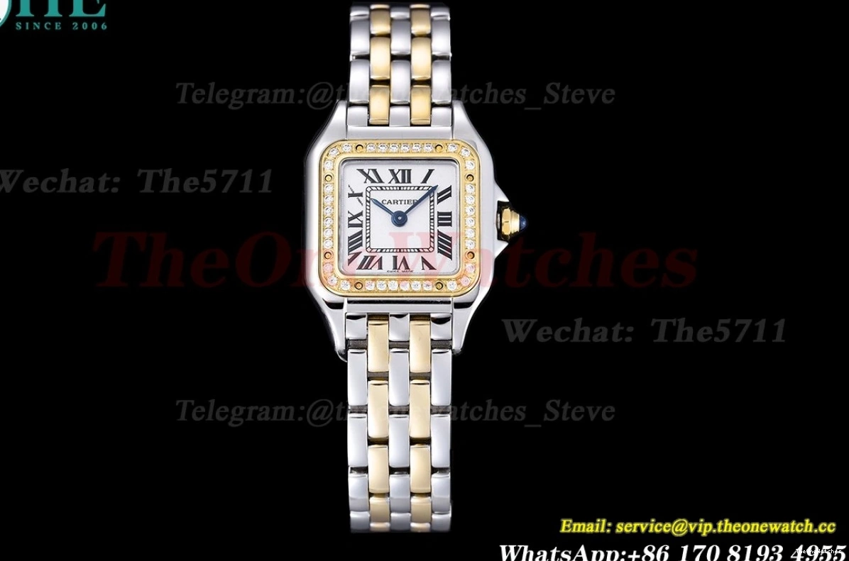 White Ladies De Qtz Swiss Dial Secrete SS 8848F YG Dia 22mm Panthere 0102